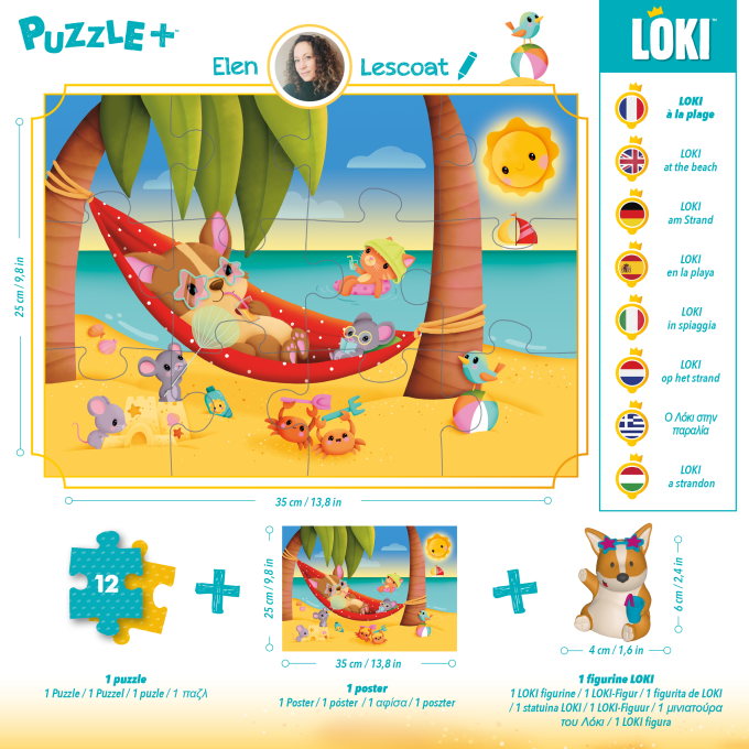 puzzle-loki-a-la-plage-12-pieces