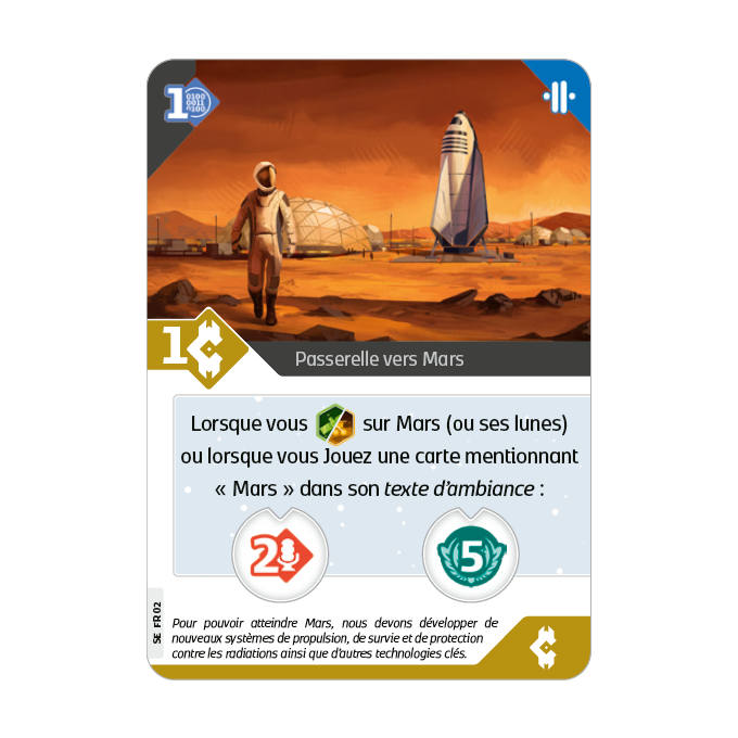 Carte goodies SETI : "Passerelle vers Mars"