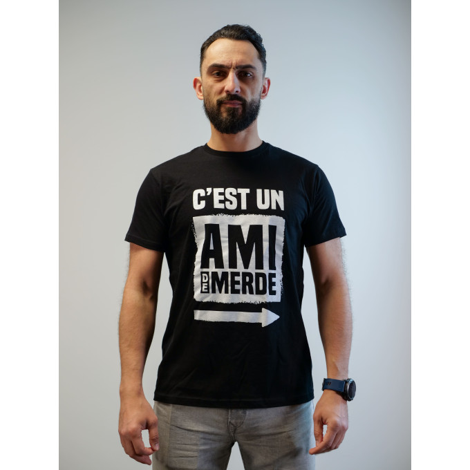 t-shirt-noir-amis-de-merde-taille-l