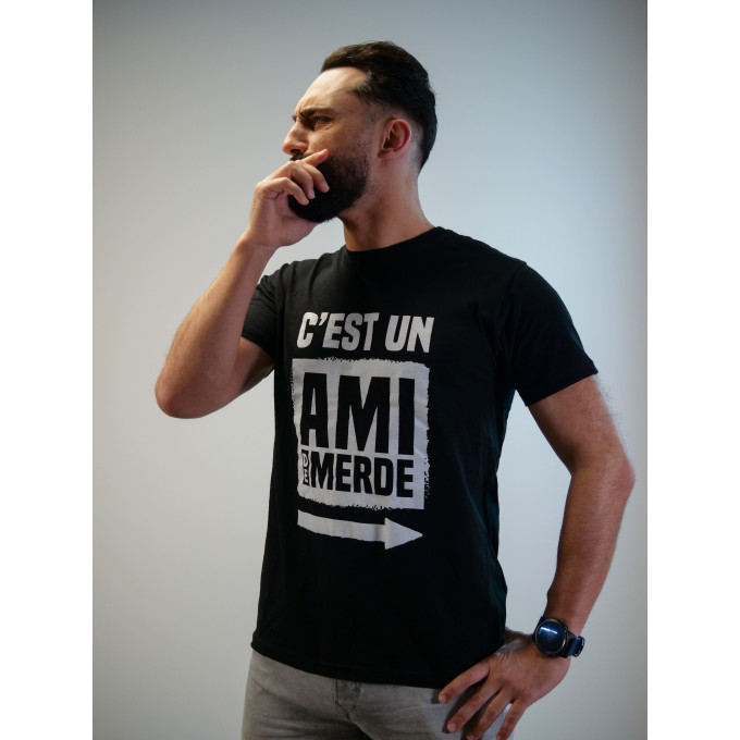 t-shirt-noir-amis-de-merde-taille-l