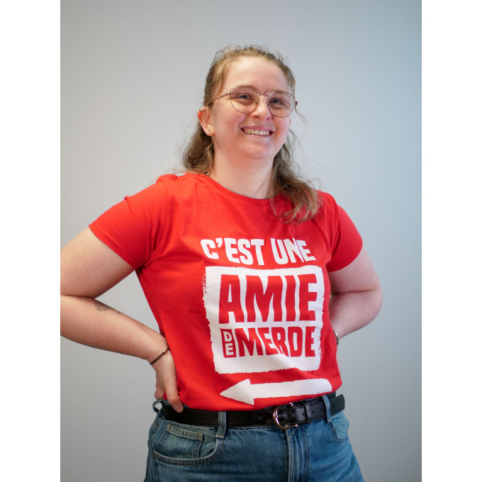 t-shirt-rouge-amis-de-merde-taille-s