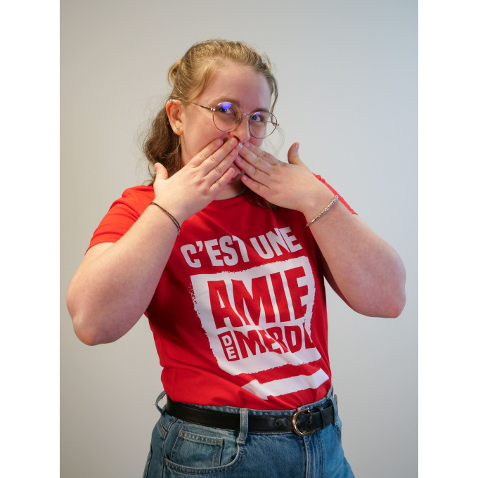 t-shirt-rouge-amis-de-merde-taille-l